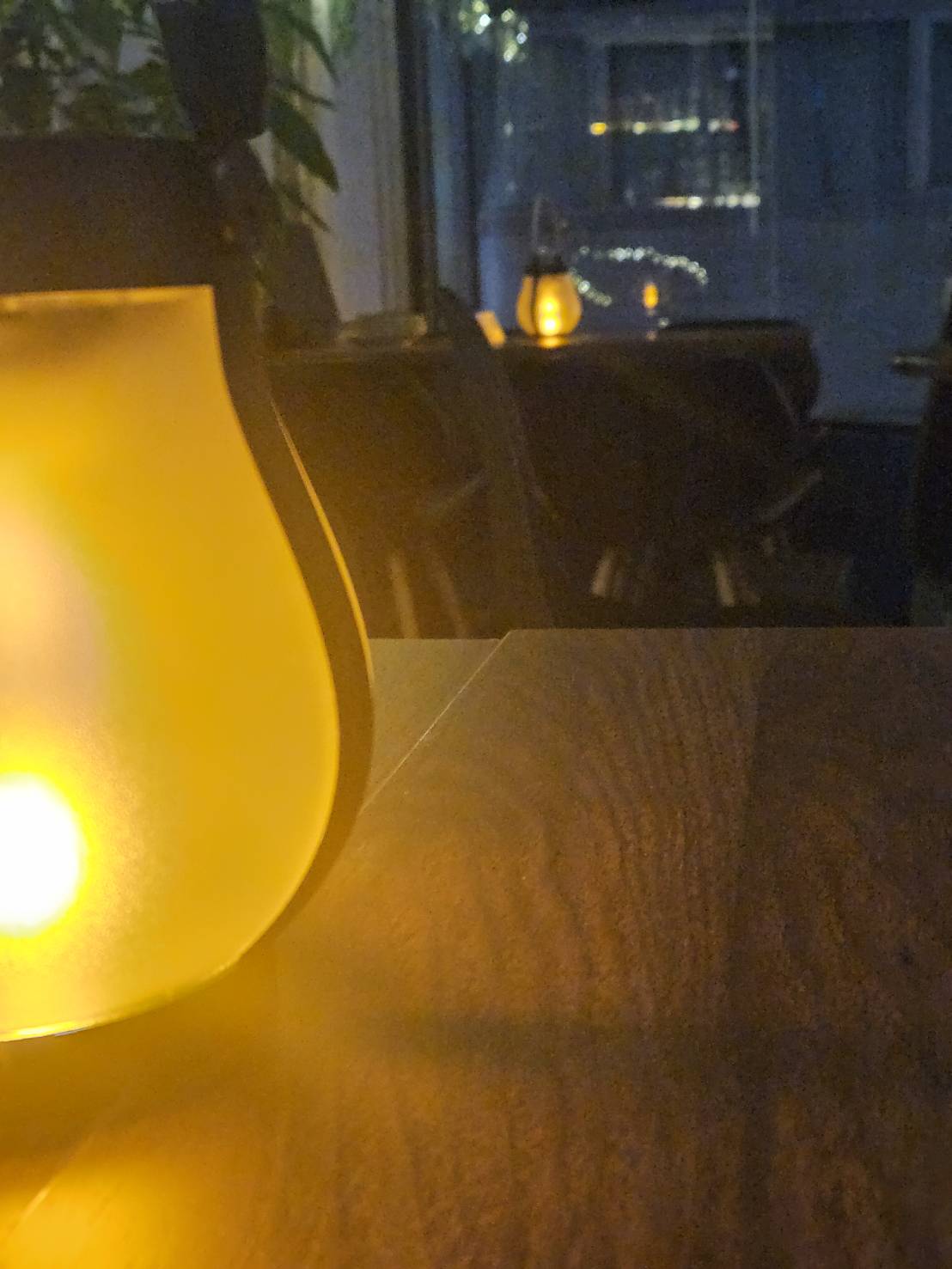 テーブルのランプ