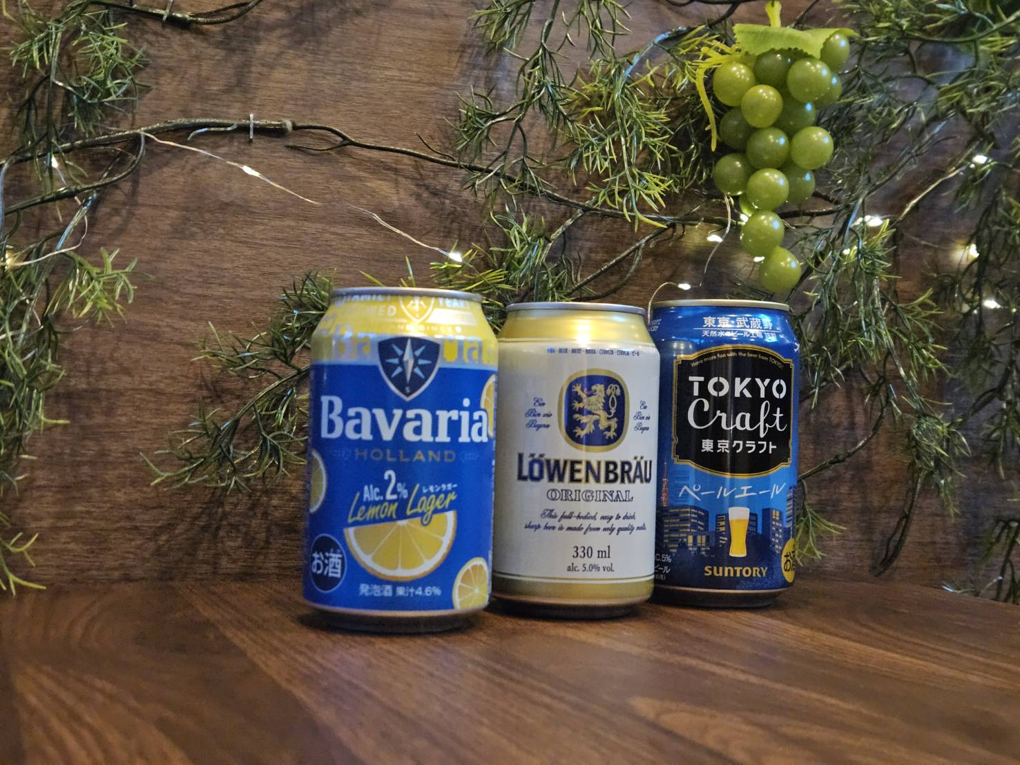 Bavaria・レーベンブロイ・TOKYO CRAFT の3種